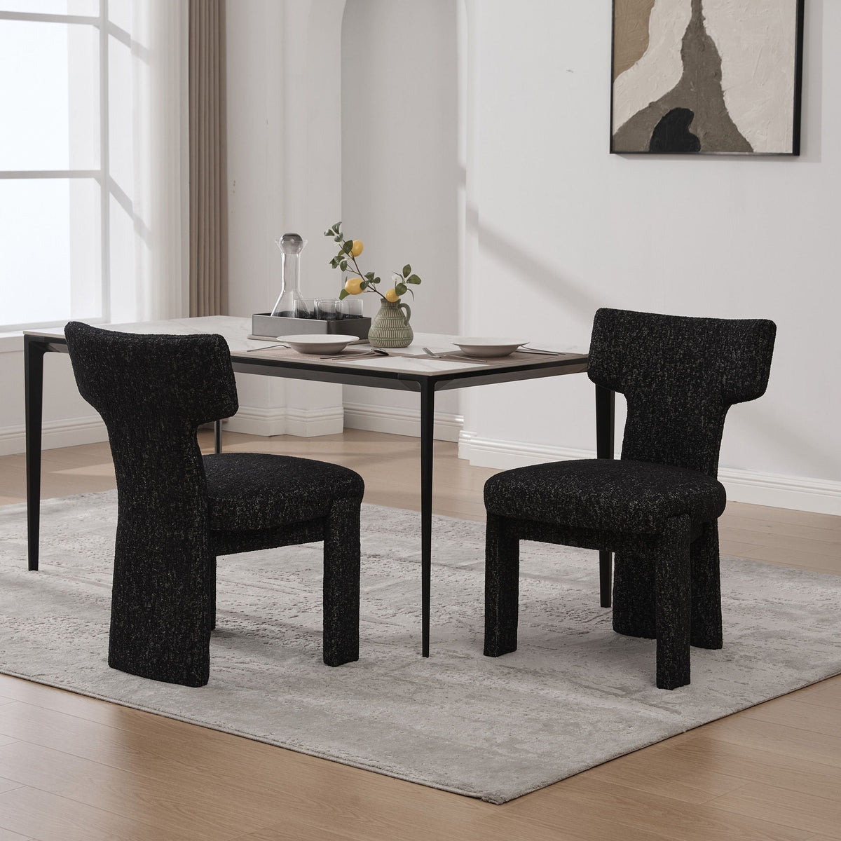 Armless Curved Back Accent Chairs, photo 36 of 40