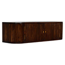 Solid Wood Chunky Chestnut Floating Bedside Table