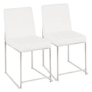 Fuji - Contemporary Modern Elegance High Back Dining Chair (Set of 2) by HouseOfZazla