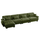 Super Comfort Oversized Modular Sectional Sofa With Movable Ottoman by HouseOfZazla