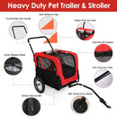 2-in-1 Pet Bike Trailer and Stroller for Small to Medium Pets by LJGDeals