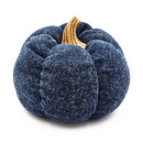 Pumpkin Ornament Decor For Holiday Harvest Festival Fall Festival & Thanksgiving (Set of 3) - Blue