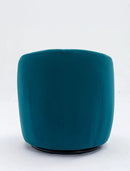 Swivel Accent Armchair Barrel Chair With Powder Coating Metal Ring by HouseOfZazla