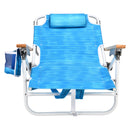 1PCS Backpack Beach Chairs for Adults Beach towel backpack beach chairs for adults 5 position chair with pouch folding lightweight positions back pack 13 inch high