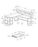 L-Shaped Corner Computer Desk with Storage Drawers by HouseOfZazla