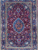 Antique Persian Kashan Debir Rug – 4’3” x 6’4” – Circa 1920s – Hand-Knotted Fine Wool