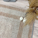Alfa Rich Beige Cream Washable Area Rugs for Living Room Bedroom Kitchen Dining Cotton Rug