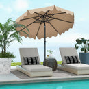 9 Feet Patio Umbrella with Crank Handle and Push Button Tilt by LJGDeals