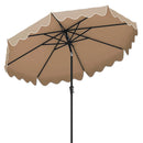 9 Feet Patio Umbrella with Crank Handle and Push Button Tilt by LJGDeals