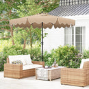 9 Feet Patio Umbrella with Crank Handle and Push Button Tilt by LJGDeals