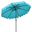 9 Feet Patio Umbrella with Crank Handle and Push Button Tilt by LJGDeals