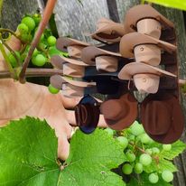 9 Cowboy Hat Rack | Cowboy Hat Holder | Rustic Western Hat Display | Handcrafted Wooden Organizer | Space-Saving Home Decor | Made in USA