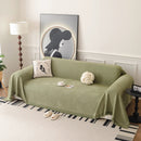 Textured Woven Modern Sofa Cover, Natural Blend Decorative Couch Throw Blanket by Slipcover KAS™