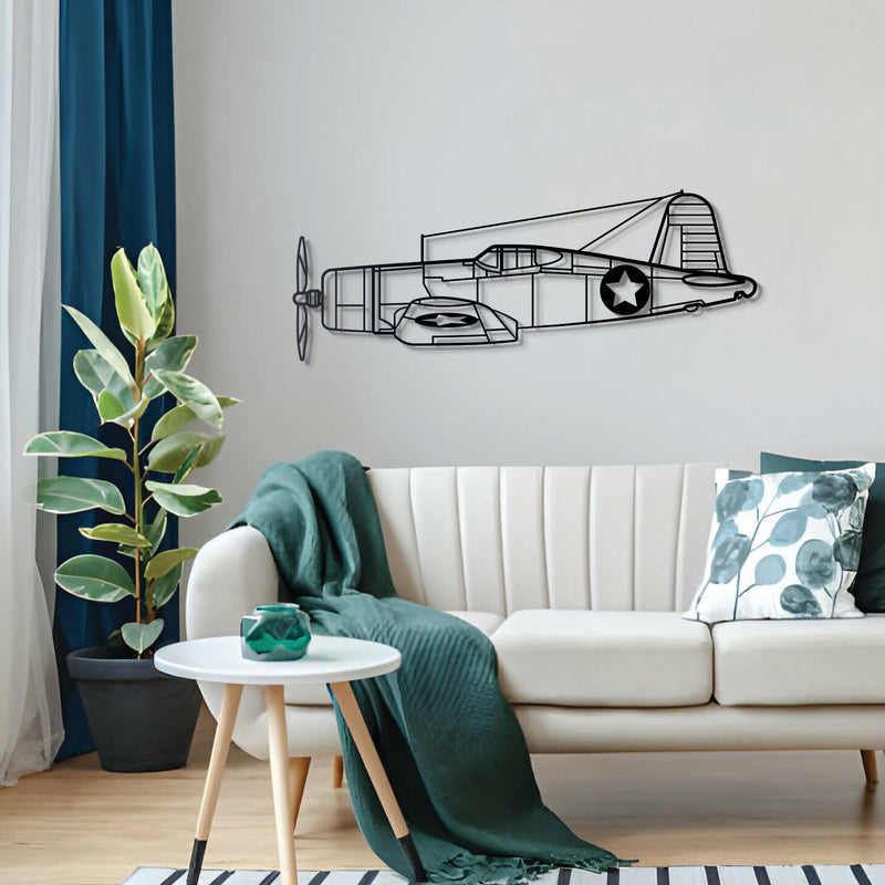 F4U Corsair Metal Aircraft Wall Art - NCP0072