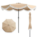 10 FT Outdoor Tassel Umbrella with Push Button Tilt by LJGDeals
