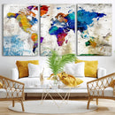 World Map Canvas Print – Framed Travel Map Wall Art for by MyGreatCanvas | Canvas Wall Art Prints | Photo Prints & Wall Decor
