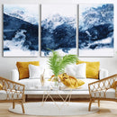 Abstract Blue Mountain Canvas Wall Art – Modern Triptych by MyGreatCanvas | Canvas Wall Art Prints | Photo Prints & Wall Decor