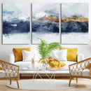 Abstract Mountain Range Art Canvas Print | 3 Panel by MyGreatCanvas | Canvas Wall Art Prints | Photo Prints & Wall Decor