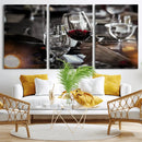 Red Wine and Glass Canvas Print by MyGreatCanvas | Canvas Wall Art Prints | Photo Prints & Wall Decor