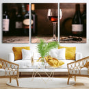 Red Wine and Bottle Canvas Print by MyGreatCanvas | Canvas Wall Art Prints | Photo Prints & Wall Decor