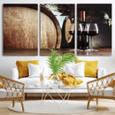 Wine and Barrel Wall Art Canvas Print by MyGreatCanvas | Canvas Wall Art Prints | Photo Prints & Wall Decor