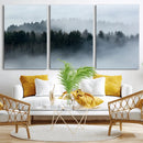 Autumn and Misty Trees in the Forest Wall Art Canvas Print, by MyGreatCanvas | Canvas Wall Art Prints | Photo Prints & Wall Decor