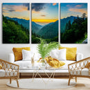 Green Forest Wall Art Canvas Print