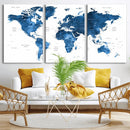 World Map Canvas Print – Framed Detailed Map of the World by MyGreatCanvas | Canvas Wall Art Prints | Photo Prints & Wall Decor
