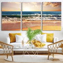Serene Beach Path Canvas Art, Giclee Canvas Print with