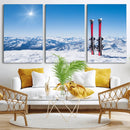 Ski Season Snow Wall Art Canvas Print
