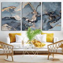 Multipanel Marble Fluid Effect Wall Art Abstract Canvas Wall