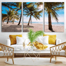 Palm Beach Tropical Island Wall Art Canvas Print
