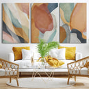 Boho Wall Art Canvas Print Set, Watercolor Boho Wall Art