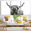 Fanny Scottish Highland Cow Cattle Art Print Farmhouse Wall by MyGreatCanvas | Canvas Wall Art Prints | Photo Prints & Wall Decor