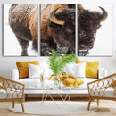 Bison Wall Art Canvas Print For Farmhouse, Wild Animal Wall by MyGreatCanvas | Canvas Wall Art Prints | Photo Prints & Wall Decor