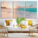 Beach Sunrise Wall Art, Coastal Seascape Canvas Print, Ocean by MyGreatCanvas | Canvas Wall Art Prints | Photo Prints & Wall Decor