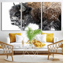 American Bison Wall Art Print – Majestic Buffalo Canvas