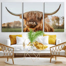 Highland Cow Animal Scottish Cattle Art Print Farmhouse Wall
