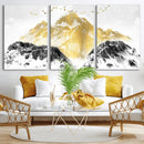 Golden Mountain Triptych Wall Art Canvas Print, Modern by MyGreatCanvas | Canvas Wall Art Prints | Photo Prints & Wall Decor