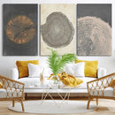 Boho Tree Ring Wall Art, Modern Minimalist Wood Grain by MyGreatCanvas | Canvas Wall Art Prints | Photo Prints & Wall Decor