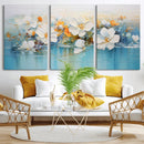 Abstract Flower Wall Art Canvas Print