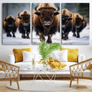 Buffalo Wall Art Canvas Print, American Bison Herd Wall Art by MyGreatCanvas | Canvas Wall Art Prints | Photo Prints & Wall Decor