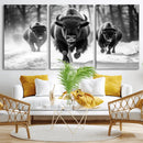 Buffalo Wall Art Canvas Print, Bison Family Wall Art Canvas by MyGreatCanvas | Canvas Wall Art Prints | Photo Prints & Wall Decor