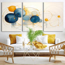 Geometric Blue Orange Abstract Wall Art Canvas, Geometric by MyGreatCanvas | Canvas Wall Art Prints | Photo Prints & Wall Decor