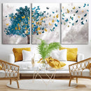 Tree Butterfly Abstract Tree and Butterfly Wall Art Canvas