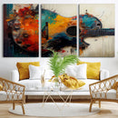 Abstract Guitar Wall Art Canvas | Vibrant Music-Inspired Art by MyGreatCanvas | Canvas Wall Art Prints | Photo Prints & Wall Decor