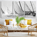 Yacht Sailboat Regatta Canvas Wall Art Canvas Print