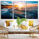 Beach Ocean Sunset on the Sea Wall Art Canvas, Beach Ocean by MyGreatCanvas | Canvas Wall Art Prints | Photo Prints & Wall Decor