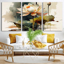 Lotus Flower Watercolor Canvas Print – A Symbol of Serenity by MyGreatCanvas | Canvas Wall Art Prints | Photo Prints & Wall Decor