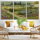 Vincent van Gogh Garden at Arles Wall Art Canvas Print